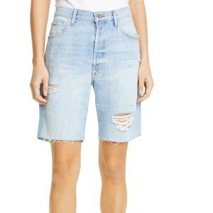 Frame Le Slouch Ripped High Waist Bermuda Shorts, never worn tags on!